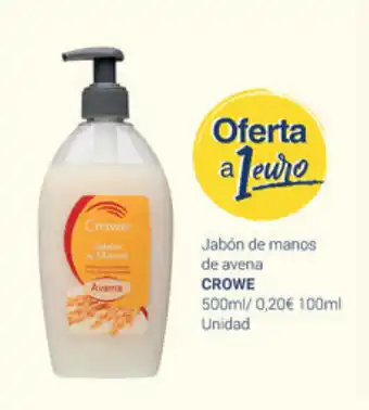 Supermercados Plaza Crowe Jabón de manos de avena 500ml oferta