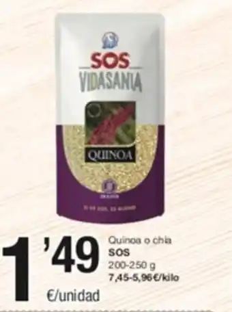 SPAR Quinoa o Chia Sos oferta