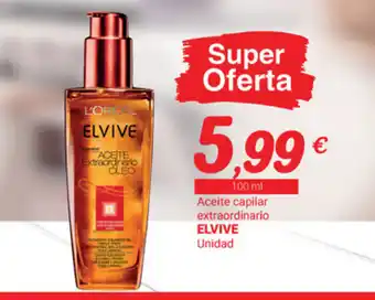Supermercados Plaza Elvive Aceite capilar extraordinario 100ml oferta