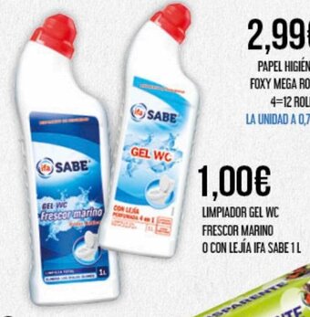 Claudio Limpiador Gel Wc Frescor Marino o Con Lejía Ifa Sabe 1L oferta