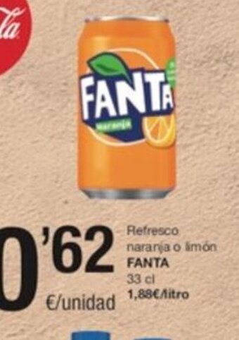 SPAR Refresco Naranja o Limón Fanta oferta
