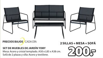 JYSK Set de muebles de jardin ydby oferta