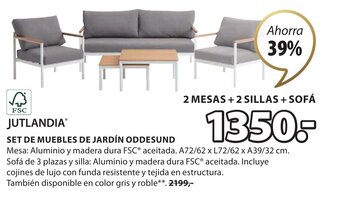 JYSK Set de muebles de jardin oddesund oferta