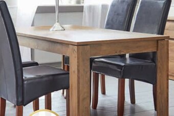 JYSK Mesa de comedor vedde + silla de comedor bakkely oferta