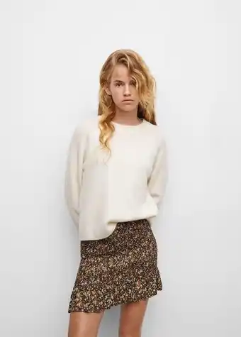 Mango Kids Falda estampada fruncida oferta