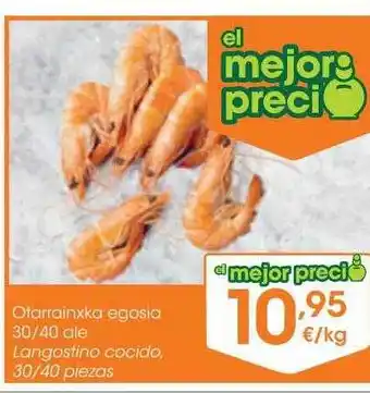Eroski Langostino cocido oferta
