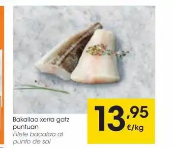 Eroski Filete bacalao al punto de sal oferta