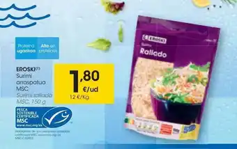 Eroski Eroski surimi rallado msc oferta