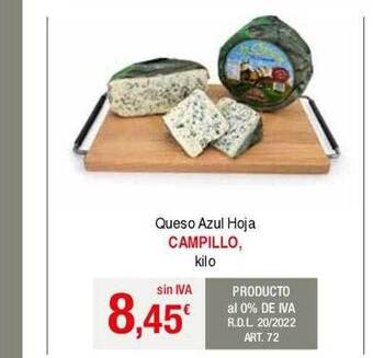 Masymas Queso azul hoja campillo oferta