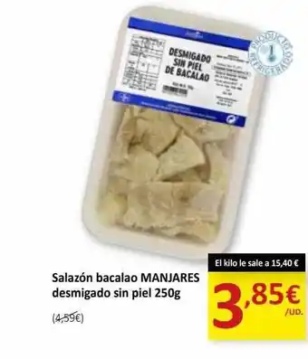 SPAR Salazón bacalao manjares desmigado sin piel oferta