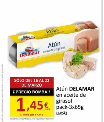 SPAR Atún delamar en aceite de girasol oferta