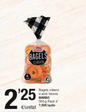 SPAR Fragadis Bagels clássic o amb llavors bimbo oferta