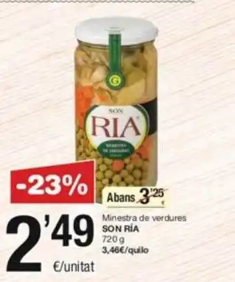 SPAR Fragadis Minestra de verdures son ría oferta