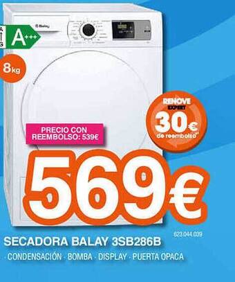 Expert Secadora balay 3sb286b oferta