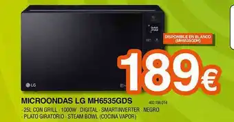 Expert Microondas lg mh6535gds oferta