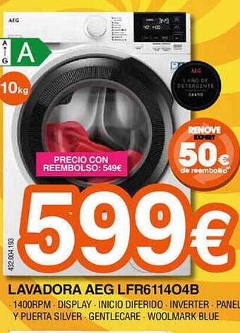Expert Lavadora aeg lfr611404b oferta