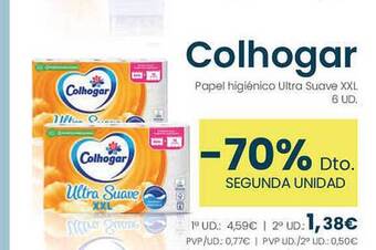 Clarel Colhogar papel higiénico ultra suave xxl oferta