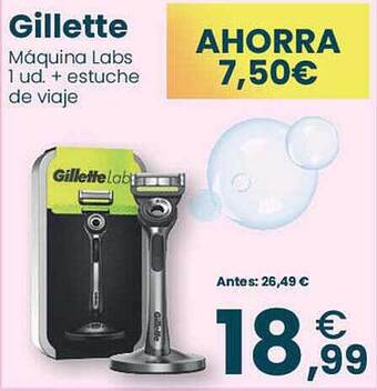 Clarel Gillette máquina labs + estuche de viaje oferta
