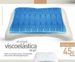 Mi Bricolaje P  almohada  viscoelástica  de gel  40x60 cm  45€ oferta