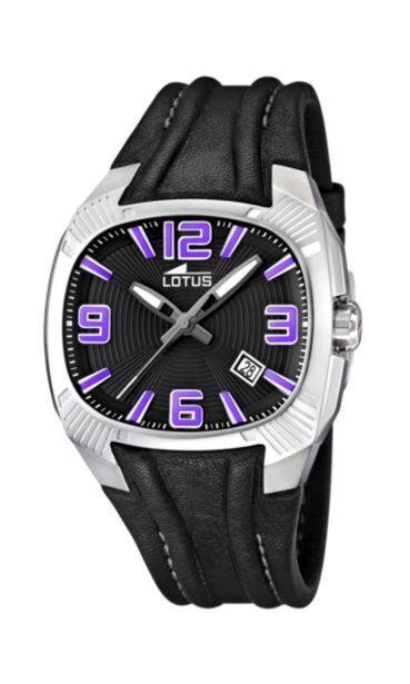 Time Road Reloj lotus outlet relojes 15759/3 negro correa de cuero, hombre oferta