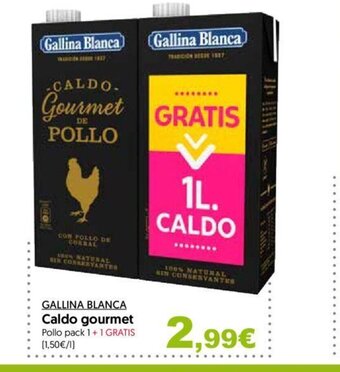 Hiper Usera Gallina blanca caldo gourmet oferta