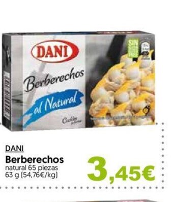 Hiper Usera Dani berberechos oferta