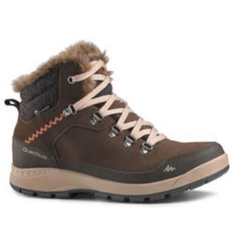 Decathlon Botas de nieve y apreski impermeables de piel mujer quechua sh500 x-warm oferta