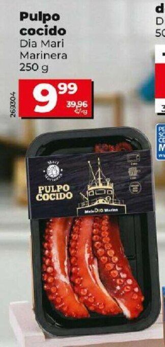 Dia Pulpo cocido oferta