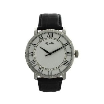 Reloj hombre piel y acero roselin watches
