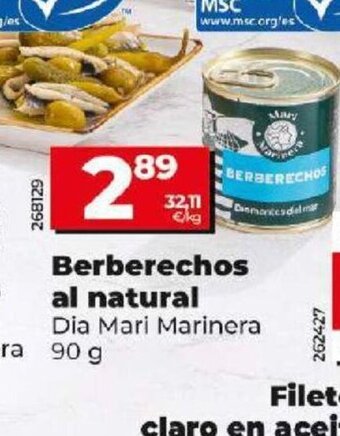 Dia Berberechos al natural oferta
