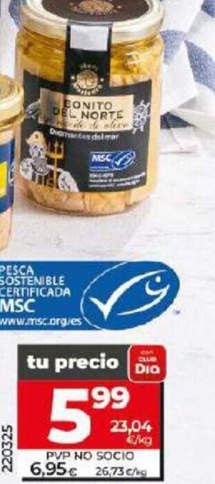 Dia Bonito del norte en aceite de oliva oferta