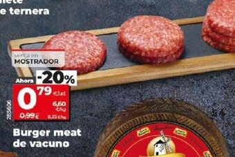 Dia Burger meat de vacuno oferta
