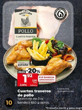 Dia Cuartos traseros de pollo oferta
