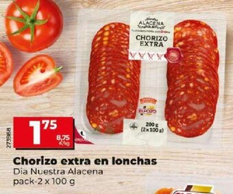 Dia Chorizo extra en lonchas oferta