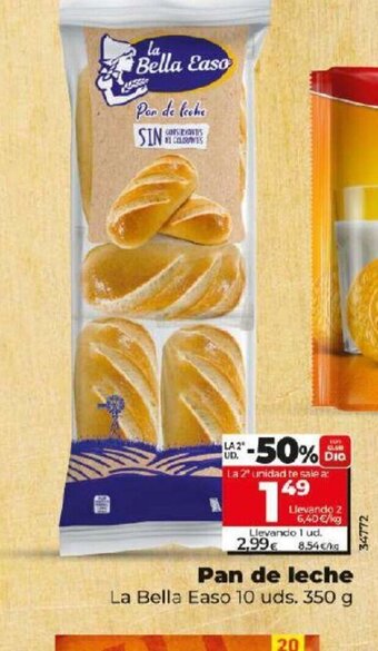 Dia Pan de leche oferta