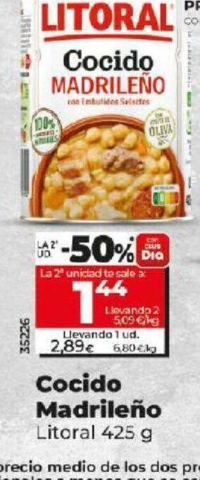 Dia Cocido madrileño oferta