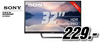MediaMarkt Sony TV LED 32" HD KDL32RE403BAEP oferta