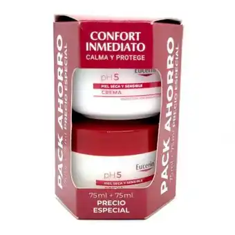 de la Uz Eucerin ph5 crema corpoal piel seca tarro duplo 2x75ml oferta
