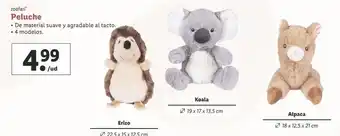 Lidl Peluche zoofari oferta