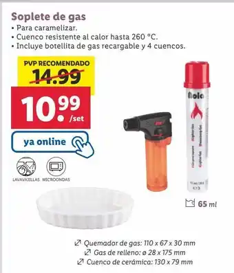 Lidl Soplete de gas oferta