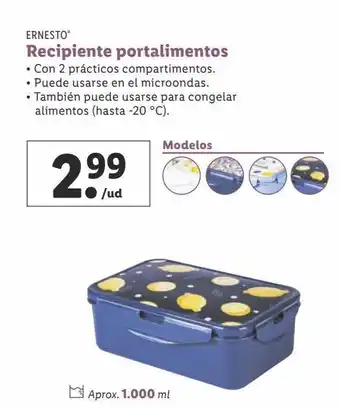Lidl Porta alimentos ernesto oferta