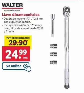 Lidl Llave dinamométrica walter oferta