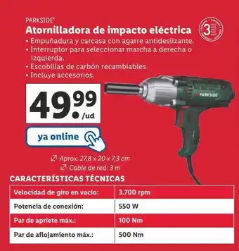 Lidl Atornilladora parkside oferta