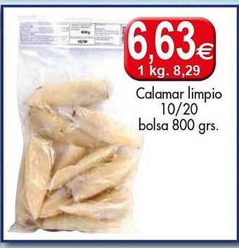 Congelados Copos Calamar limpio oferta