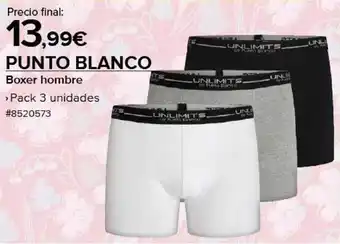 Costco Punto blanco boxer hombre oferta