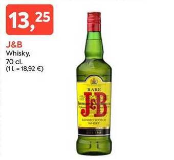 Suma Supermercados J&b whisky oferta