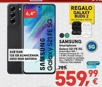 Worten Samsung smartphone galaxy s21 fe 5g oferta