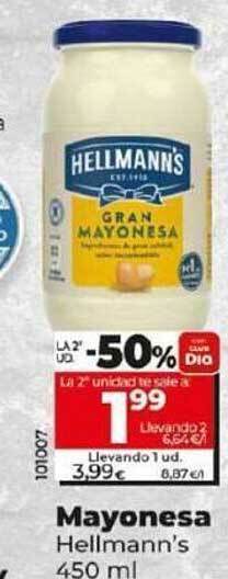 Dia Mayonesa hellmann's oferta