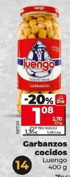 Dia Garbanzos cocidos luengo oferta