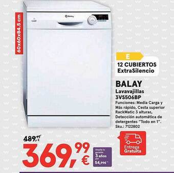 Worten Balay lavavajillas 3vs506bp oferta